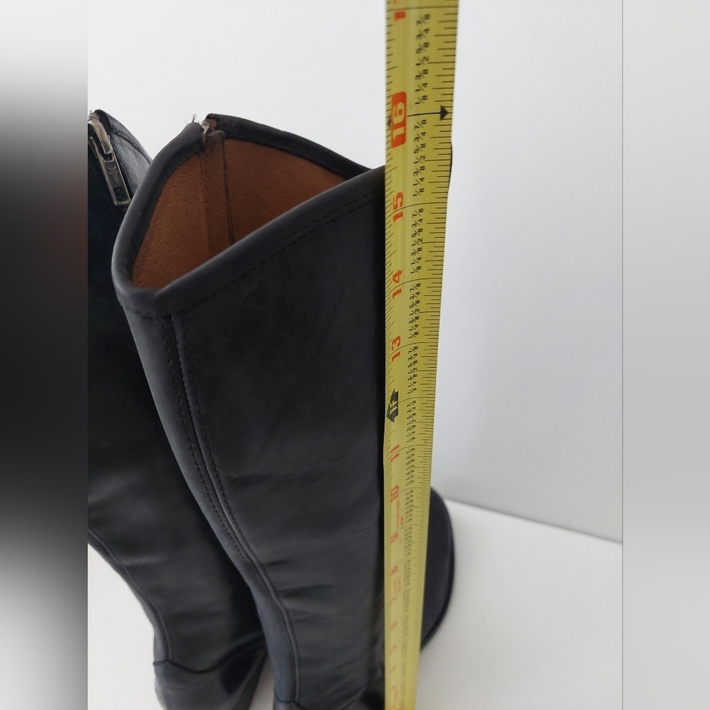 Frye Melissa Black Riding-Style Boots Size 6.5 - Picture 6 of 9